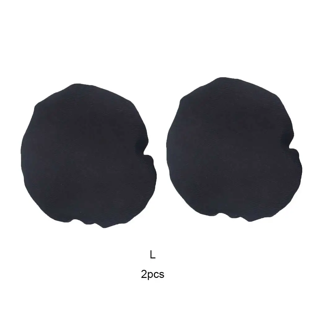 2pcs Cover Ear Cushion Washable Stretchable Earmuffs Protection Replacement Sleeve Headset Women Unisex Black Small