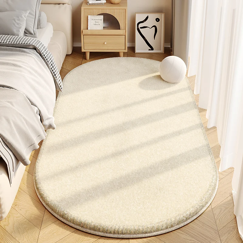 VIKAMA High-End-Teppich aus minimalistischem Design, Kaschmirimitat, Wohnzimmer, Sofa, Schlafzimmer, Nachttisch, weich und bequem