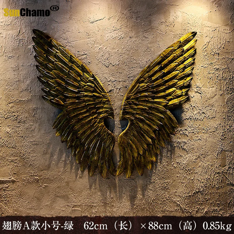 Industrial A Pair Wing Wall Decoration Bar Decor Bedroom Restaurant Industry Wind Retro Iron Wings Ornaments Home Decoration