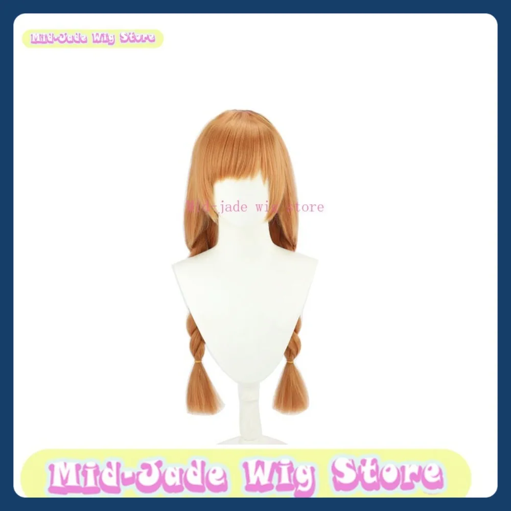 منتصف اليشم شعر مستعار مخزن PUBG موبايل الأرنب فتاة شعر مستعار تأثيري أنيمي لعبة لعب الأدوار الشعر الاصطناعية هالوين ملابس تنكرية للحفلات الدعائم