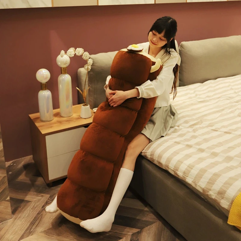 

Жареное яйцо, тост, плюшевая игрушка, длинная подушка для тела, милая еда, плюшевая мягкая игрушка, кавайный декор, подарок для девочек, друзей, день рождения