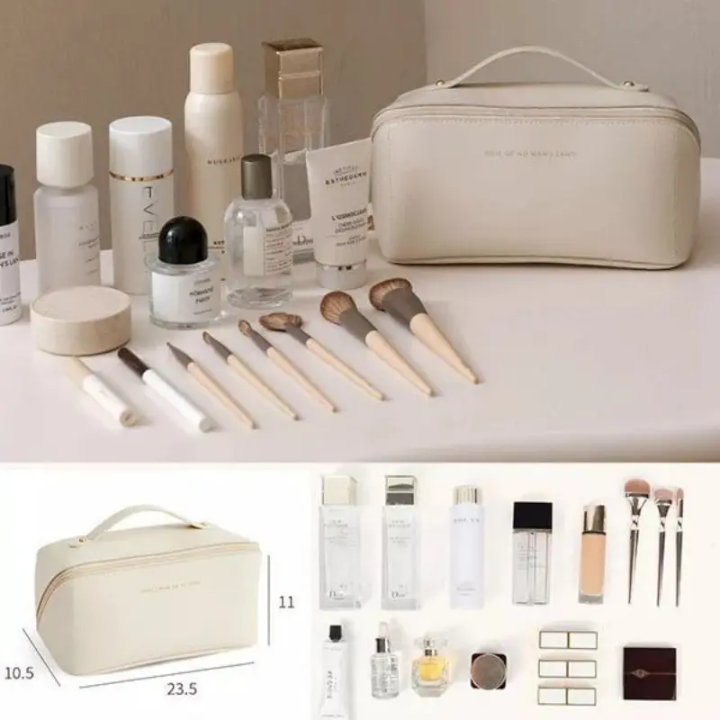 Borsa cosmetica da viaggio di grande capacità Organizer per articoli da toeletta da donna custodia per trucco femminile borsa multifunzionale per signora