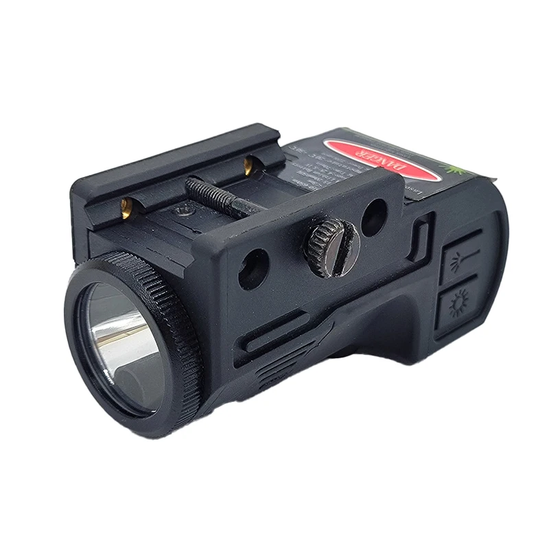 بندقية Airguns M16 M4 AR15 AK47 AR10 البصريات التكتيكية مصباح يدوي ليزر LED 400 لومينز الأحمر/الأخضر/الأزرق المغناطيسي 20 مللي متر Picatinny السكك الحديدية