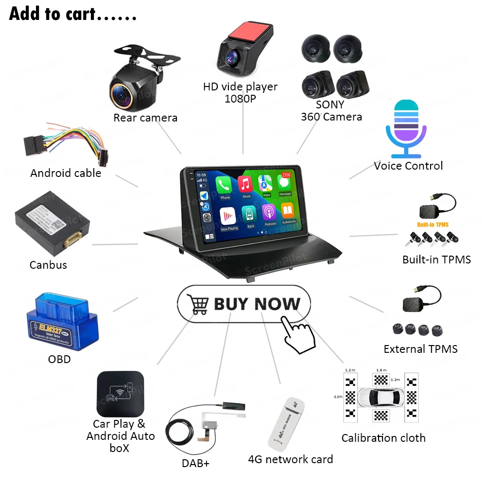 Android 16 Car Radio Stereo Head Unit For Ford Fiesta Mk 6 2009 - 2018 American Airbag Multimedia Video Player Navigation Touch view 4