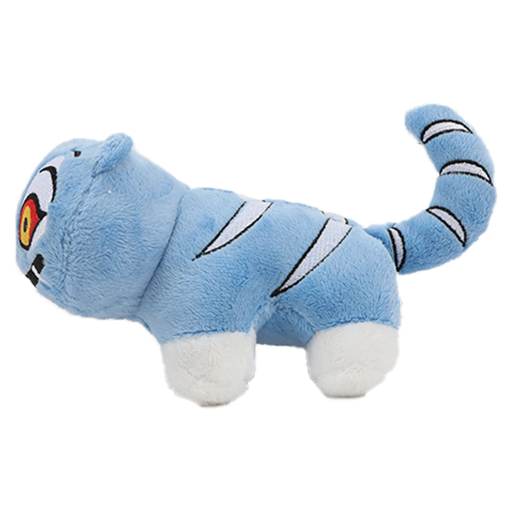 14cm anime kpop demônios caçadores tigre brinquedos de pelúcia bonito tigre azul derpy bonecas decoração macia brinquedo monstro caça grupo menina para fãs presentes
