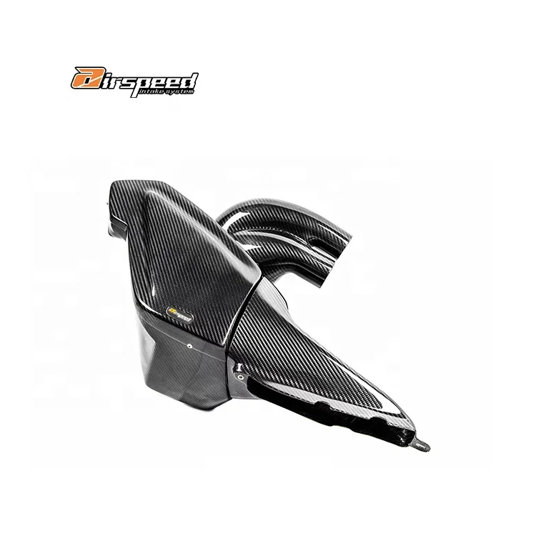 Airspeed Brand High Flow Filter Element 100% Dry Carbon Fiber Cold Air Intake System for AUDI S6,RS6,S7,RS7 4.0T