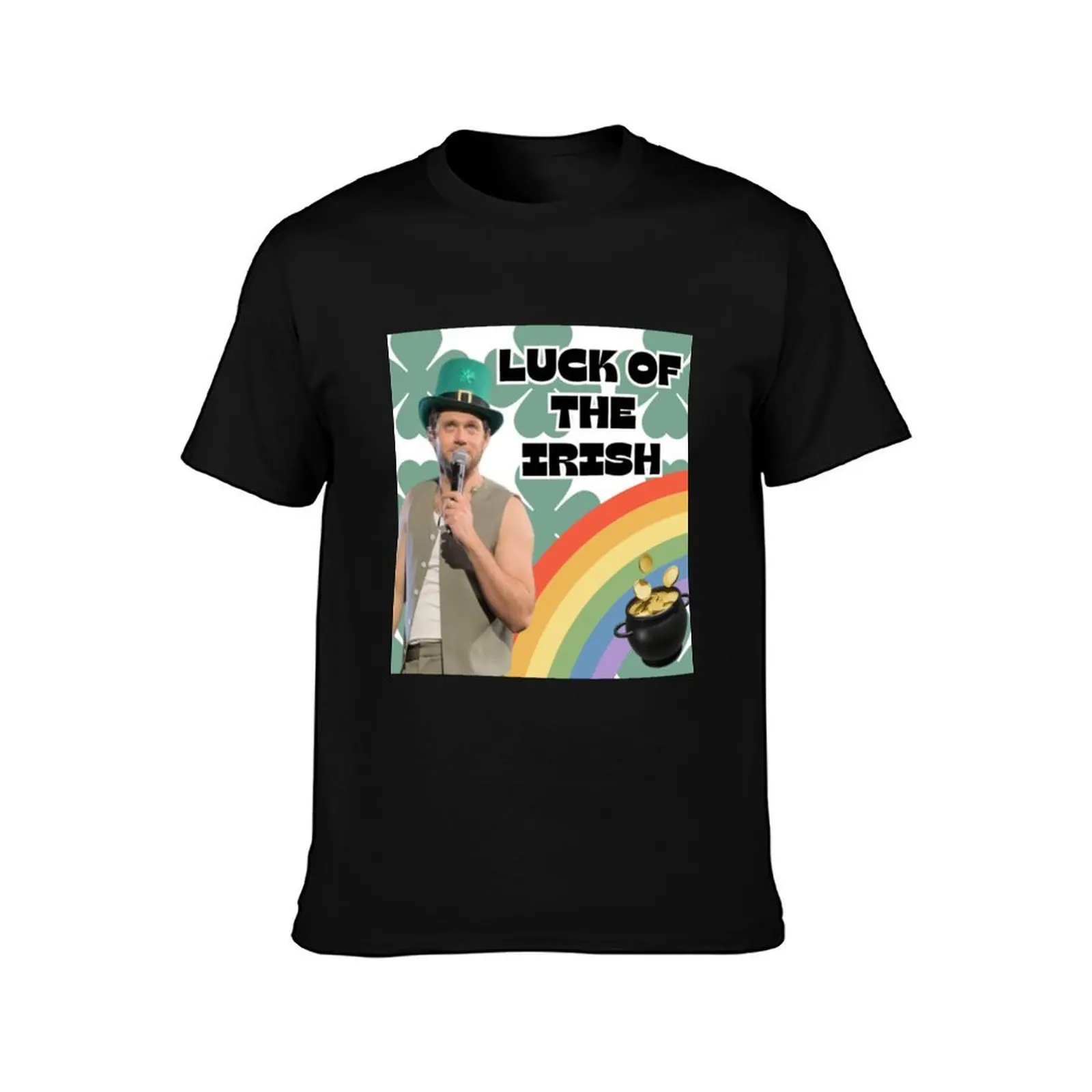 Niall Horan Luck Of The Irish Design T-Shirt Halloween Casual T-Shirt