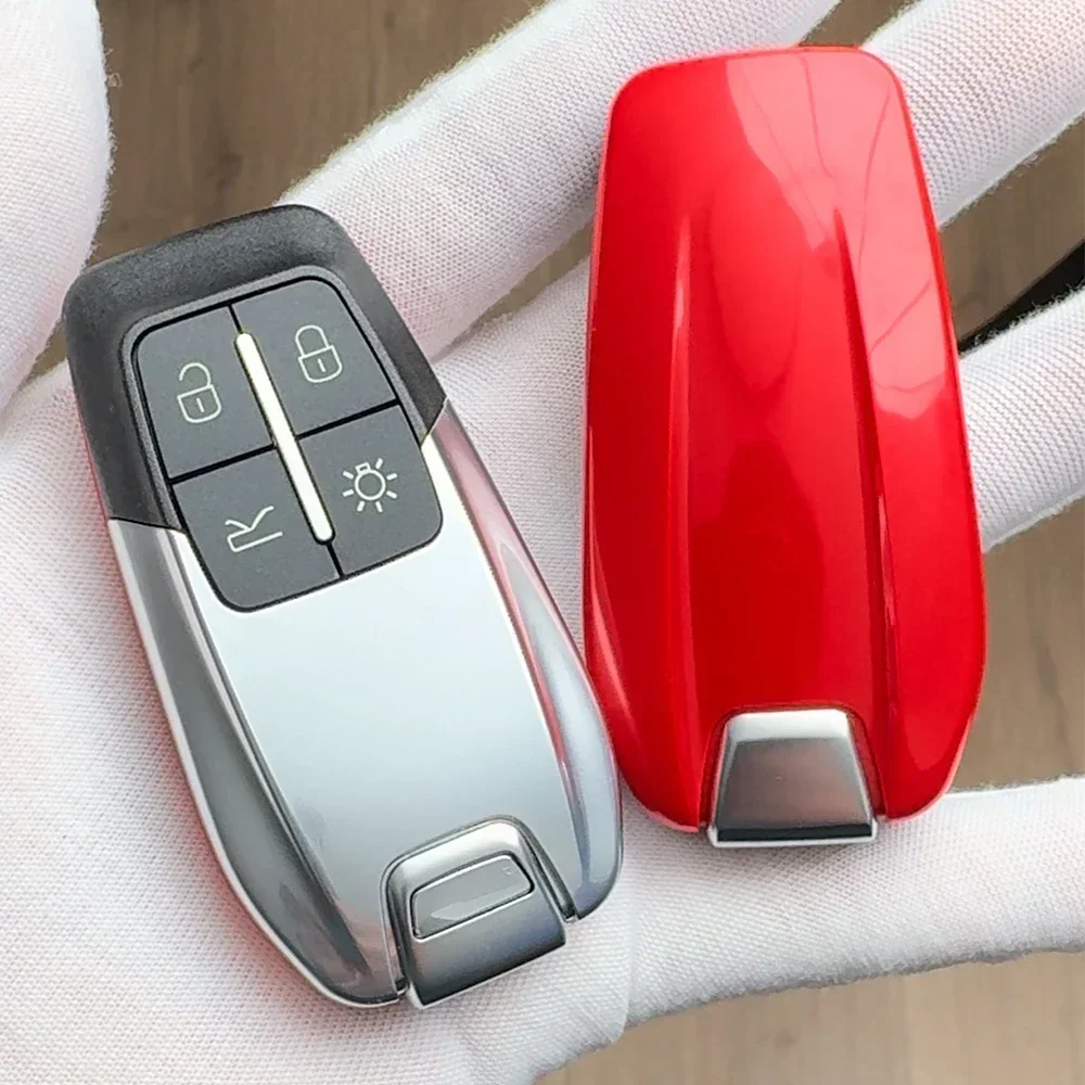 YOCASTY CS094004 Remote Fob Car Key Shell Case Cover 4 button For 2014-2020 Ferrari 458 588 488GTB LaFerrari NO Logo