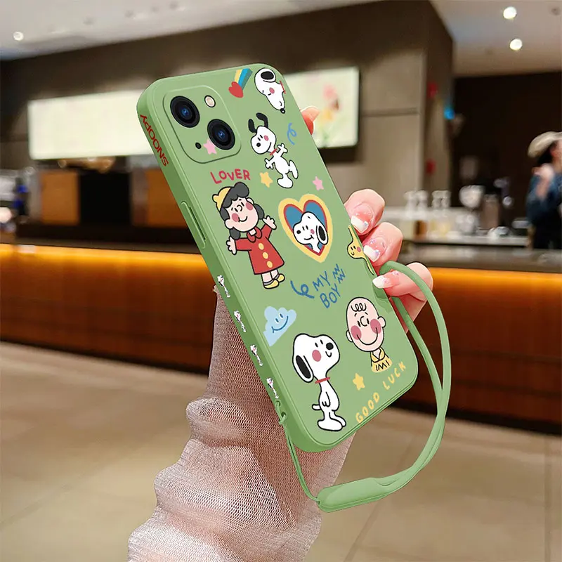 Snoopies Phone Case for Xiaomi Mi 13 12 12T 12S 11 11T Ultra 10 10T 9 9T 9SE 8 Pro Lite 5G Liquid Silicone Cover