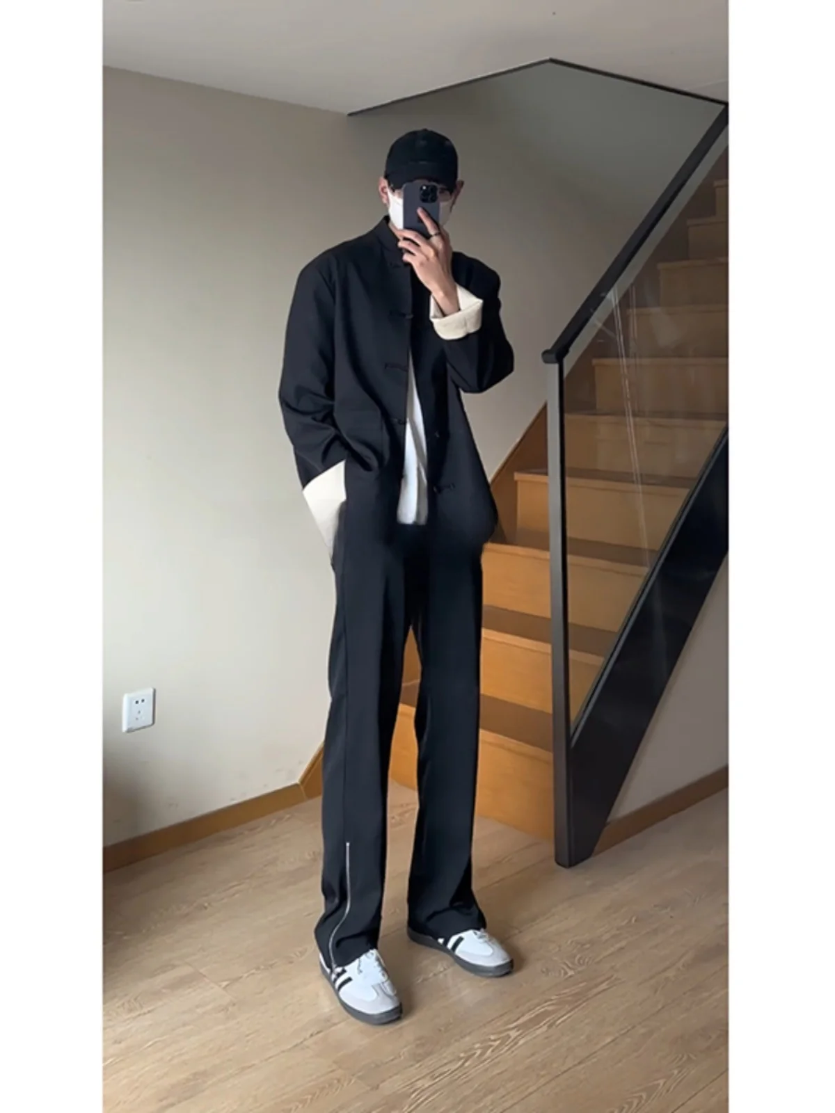 

Летние тонкие мужские брюки из ледяного шелка, прямые, расклешенные, удлиненные, CleanFit, повседневные, из полиэфирного волокна, прохладные, однотонные