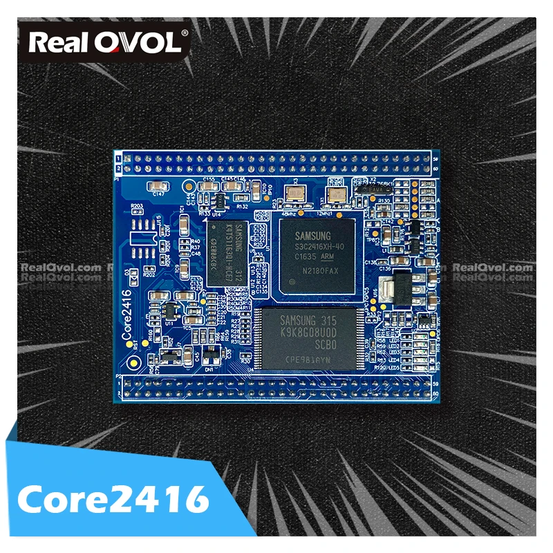 RealQvol Core2416 S3C2416 TINY2416 Compatible Stamp / Core module 64M Ram 256M Nand Flash Development Board  Linux Wince6