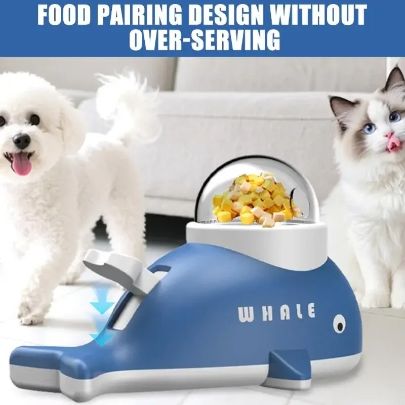 

Interactive Pets Treat Dispenser Toy, Whale Shaped Feeder for Dogs and Cats, Slow Eating Bowl for Training, Fun Dispensing Y5GB