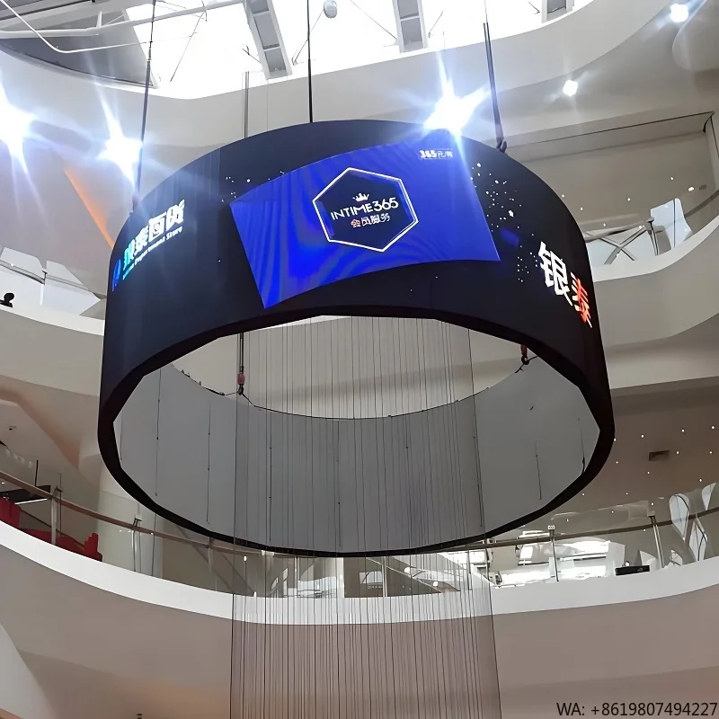 Custom Led Display Screen Creative Column Life Tree LED Screen Video Wall Special Shape with Shopping Mall Graphics