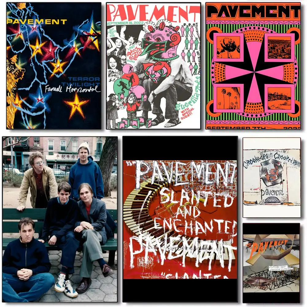 Band P-pavement Poster HD Waterproof Self-Adhesive Wall Sticker For Room Decor, Premium Print Gift
