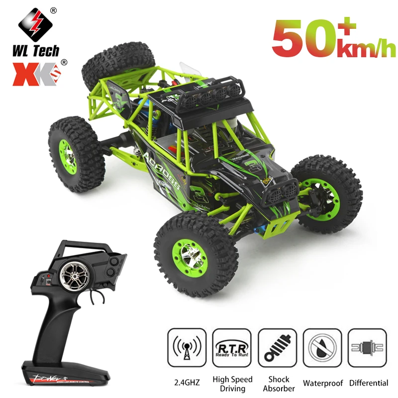 

WLtoys 1/12 RC Car 12428 50 км/ч, высокоскоростной 4WD внедорожный гусеничный RTR 2,4G, электрический гусеничный автомобиль с дистанционным управлением, игрушки для детей
