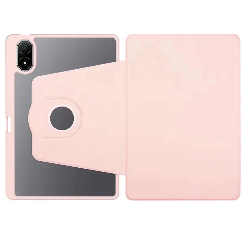 Funda con rotación 360 para Honor Pad 8, carcasa trasera dura transparente con portalápices de 12 pulgadas para Huawei Honor Pad 8 HEY-W09