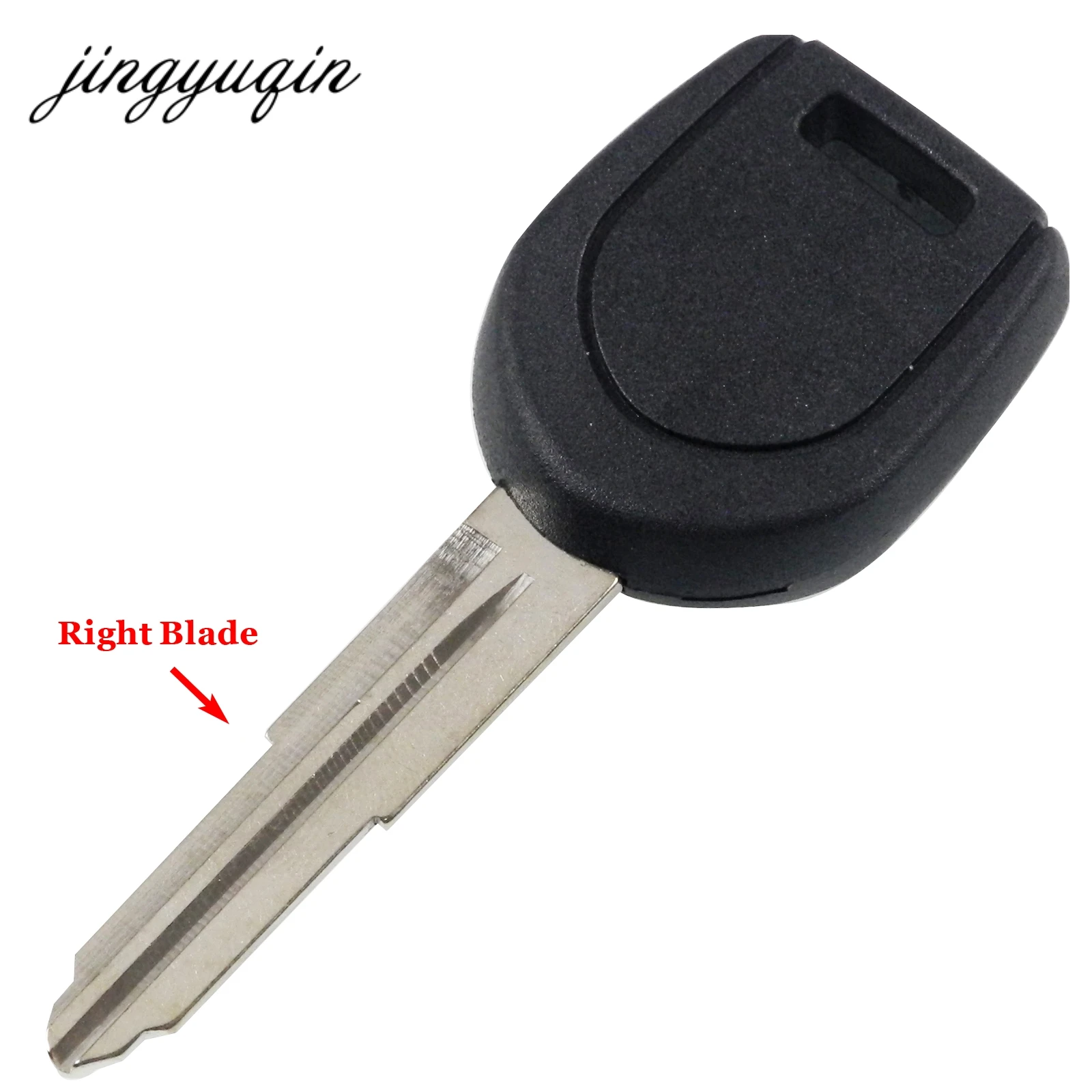 Jingyuqin Car Key Shell Case Fob For Mitsubishi Colt Mirage Outlander Pajero Remote Key MIT11R MIT8 Left/Right Blade No Chip