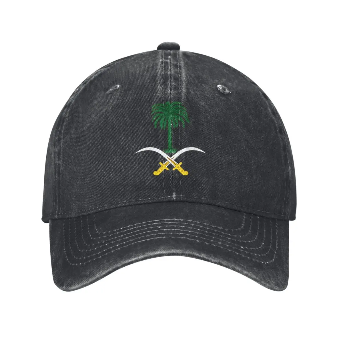 Emblem Of Saudi Arabia Baseball Cap Vintage Distressed Washed National Day Snapback Cap Men Women Outdoor Summer Travel Caps Hat