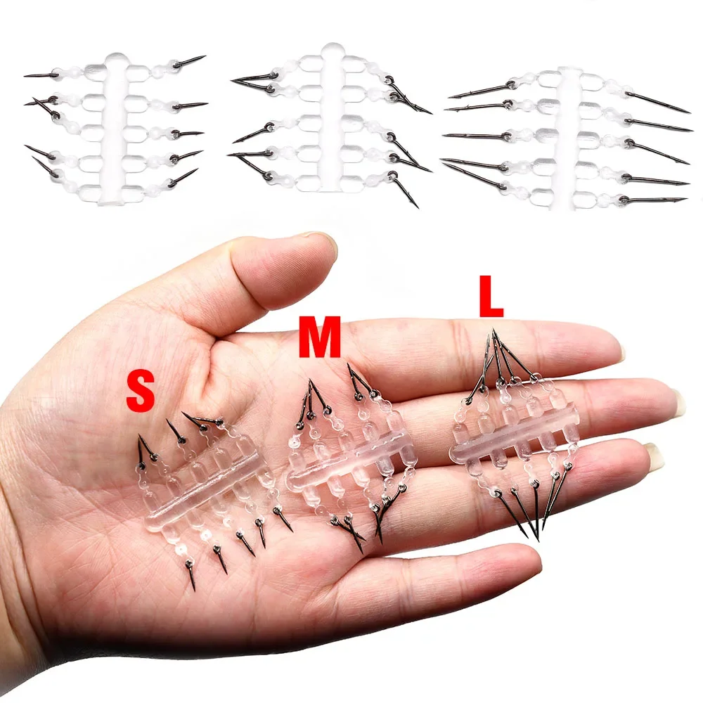 10 قطعة الطعم المعدني سبايك الكارب الطعم سبايك ستينغ Boilies دبوس مع توقف واضح المطاط الذرة روني الشعر تلاعب الصيد اكسسوارات #3