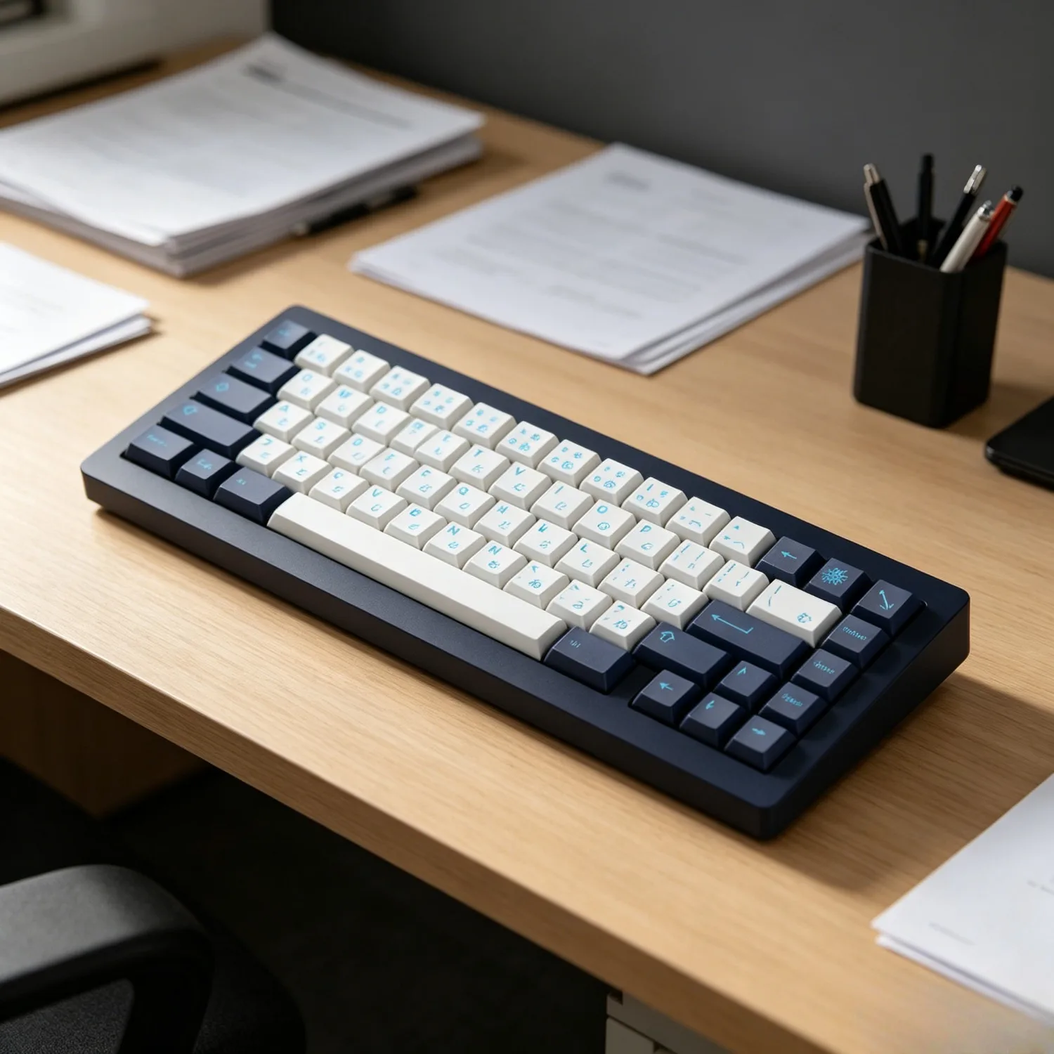 GMK Calm Depths  Keycap Deep Sea PBT Dye Sub Keycaps Cherry Profile Split Spacebar Custom Mechanical Keyboard Keycap
