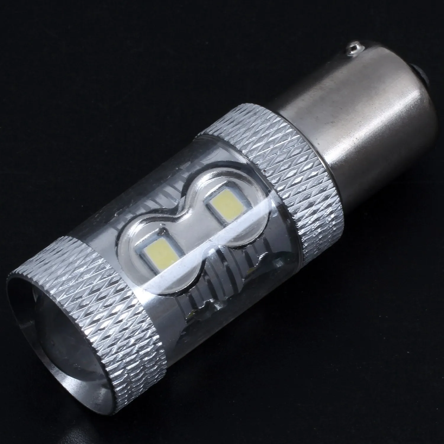 مصباح خلفي بإشارة انعطاف ليد للسيارة ، مصباح احتياطي ، شكل السيارة ، P21W ، Ba15S ، 50W ، 2