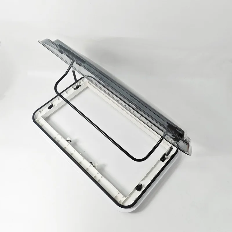 

ATVRV Skylight Truck Trailer Aluminum White Frame Roof Window Skylight With LED Lights