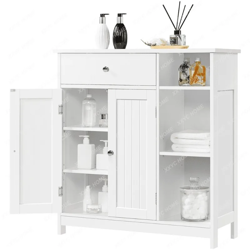 

Large Storage Cabinet with Drawer for Bathroom Living Room, White