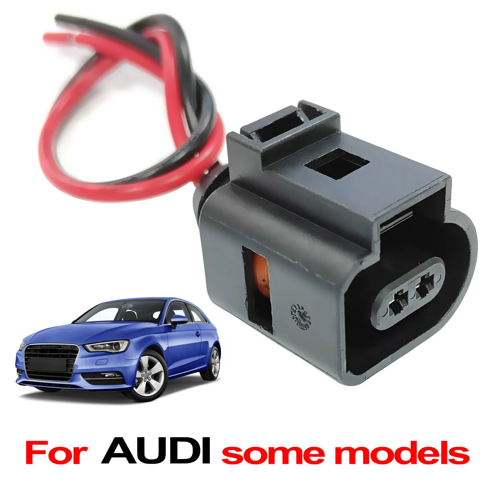 For AUDI A1 A2 A3 A4 A5 A6 A7 A8 S3 S4 S5 S6 S8 Q2 Q3 Q5 Q7 R8 RS3 RS4 Brake Pad Wear Connector Plug Prewired 1J0973702 view 4