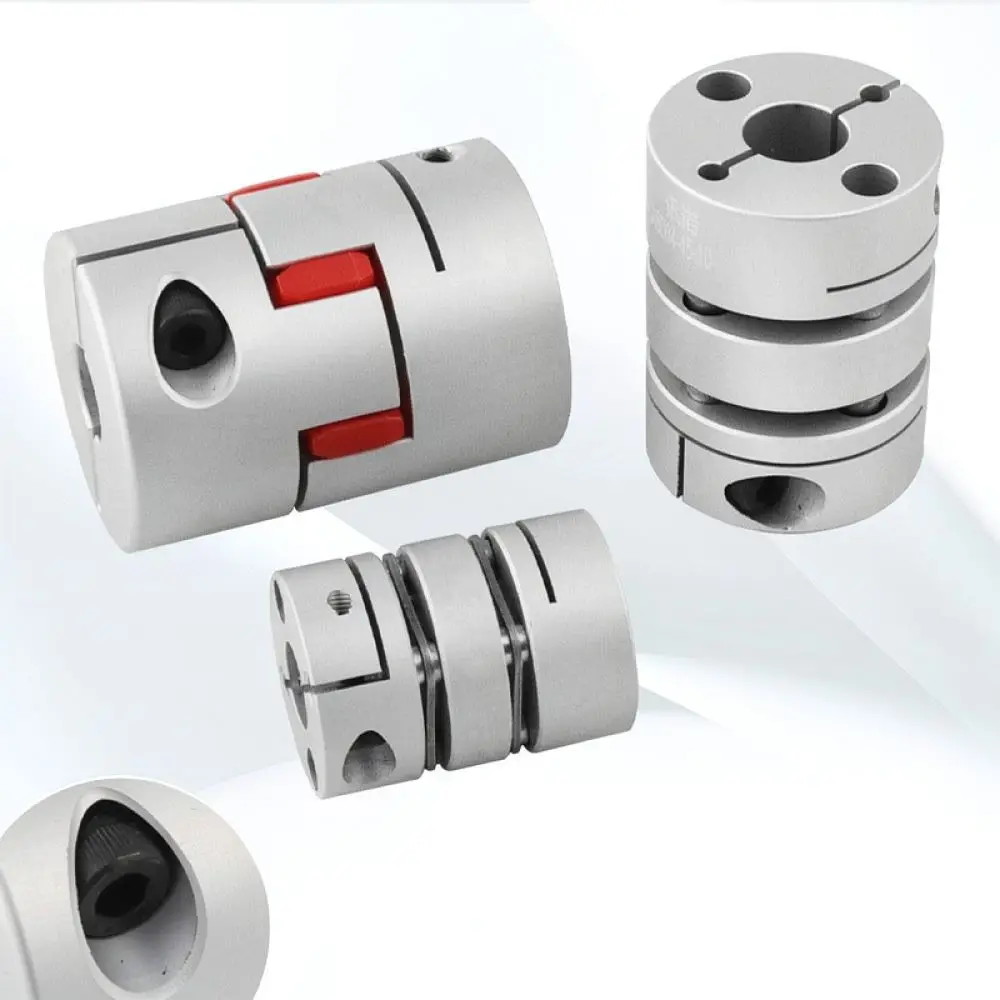 Aluminum Alloy Double Diaphragm Flexible Coupler High Torque Shaft Connector For CNC Automation Screw Module Gear