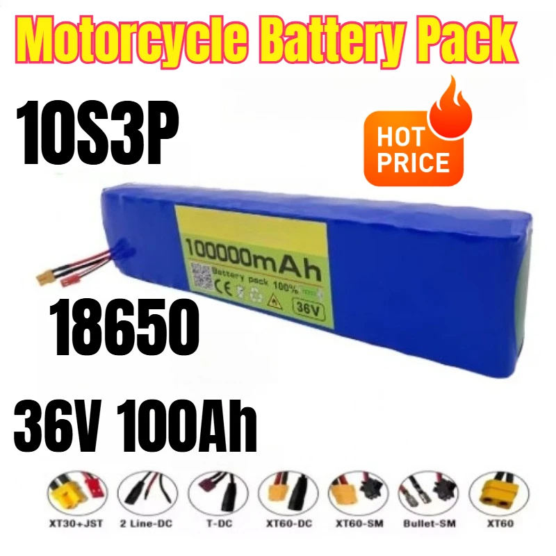 

10S3P 36V 100Ah 18650 Motorcycle Battery Pack