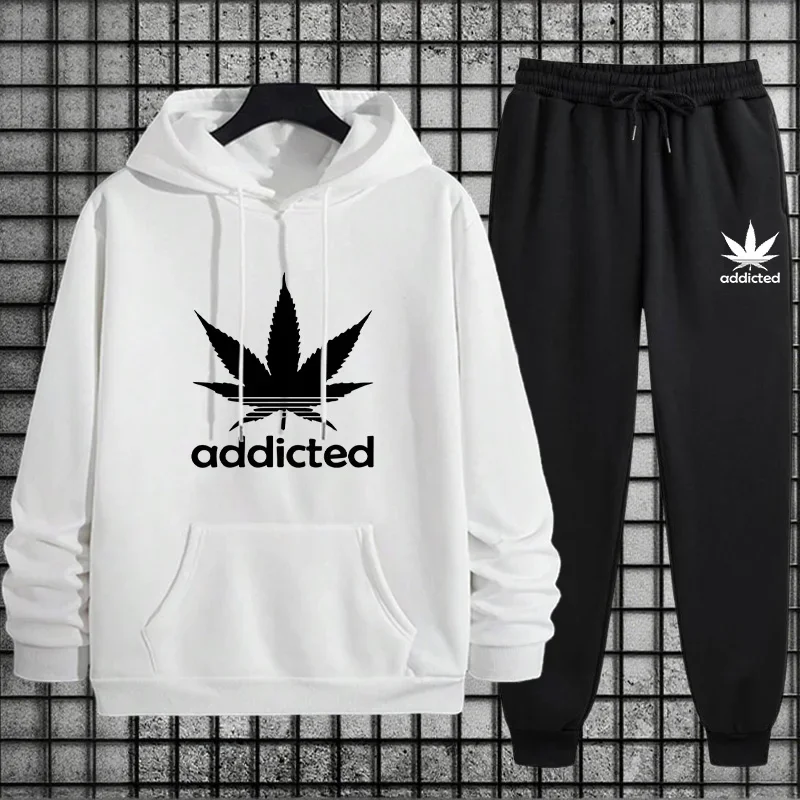 Tracksuit for Men Hoodie + Sweatpants Urban Casual Fashion Sportswear Fall/winter Home Outdoor Comfort Warm Outfit Men's Clothes - view 3