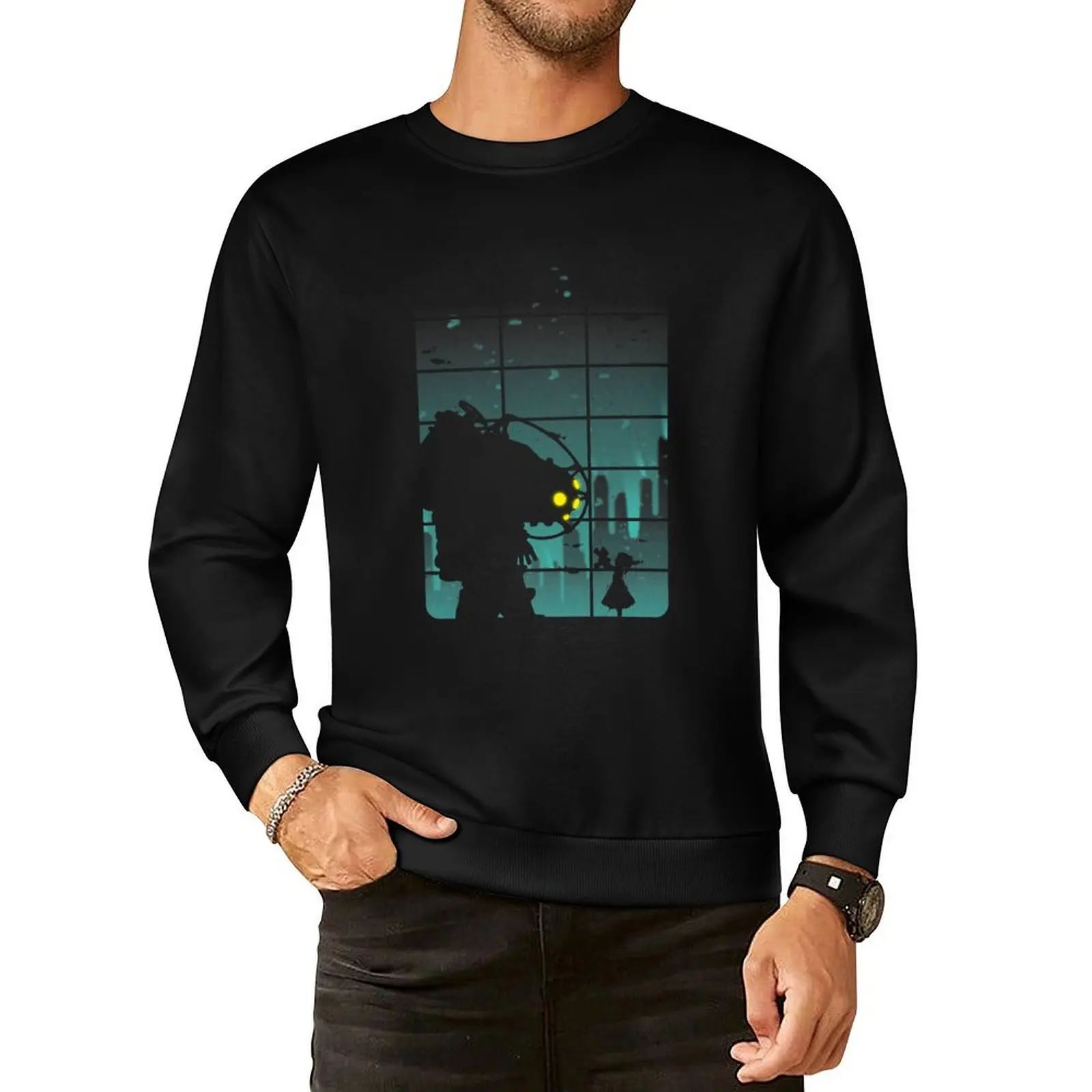 

Come on, Mr. Bubbles! Pullover Hoodie graphic t shirts men autumn new products tracksuits hooded sweatshirts