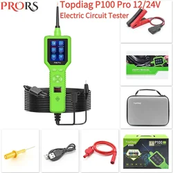 NEW P100 Pro Scanner 12V/24V Car Truck Power Scan Electric Circuit Tester Probe Car Battery Tester Automotive PK PS100 TopDiag