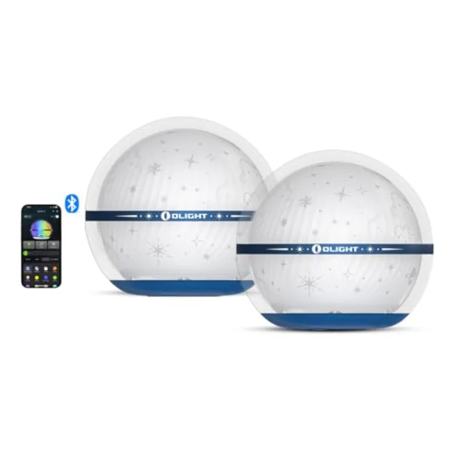 

Sphere C -Pack Smart Night Light, USB-C Rechargeable, 75 Lumens Stepless Dimming, App Control Ambient Lighting, Portable for Pa