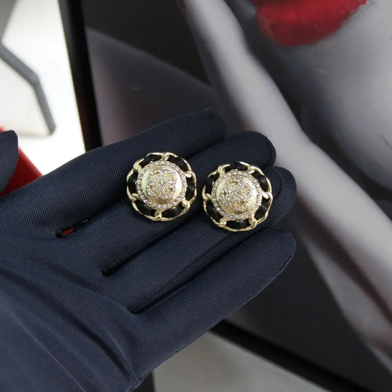 

DAK 2007-1 Dixi брендовые оригинальные корейские модные серьги с круглыми бриллиантами, универсальные серьги-гвоздики Xiaoxiang Same