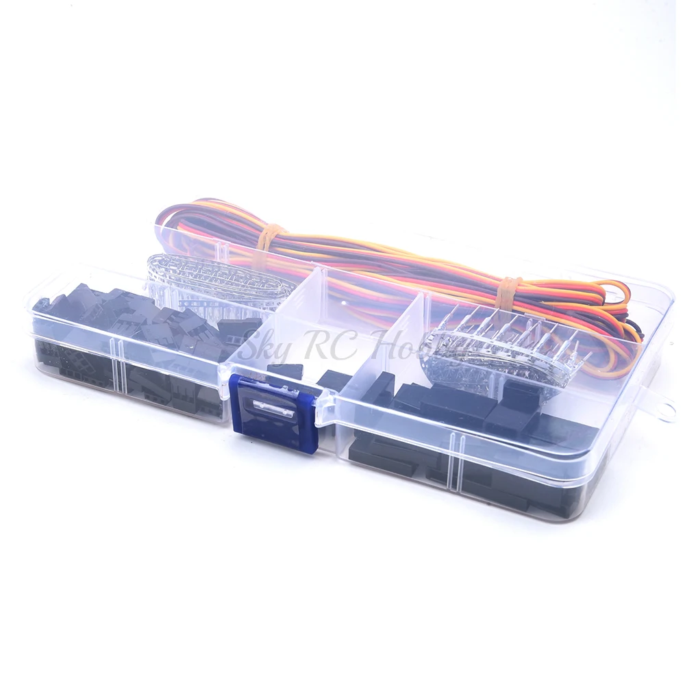 30 Sets/Box Servo Connector Cable Wire Connector Male Female Kit with 26AWG Servo Cord For JR Style Futaba Servo Plug Connector