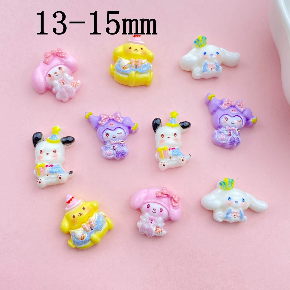 20Pcs New Cute Resin Rabbit, Puppy Collection Flat Back  Ornament Jewelry Making Manicure Hairwear Accessories