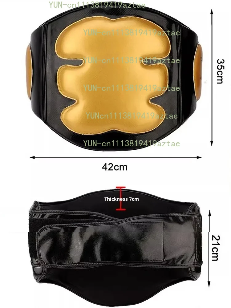 Thickened Boxing Waist Target Muay Thai Belt Protector Training Equipment Ultra-Leather Sparring Partner Abdominal Pad