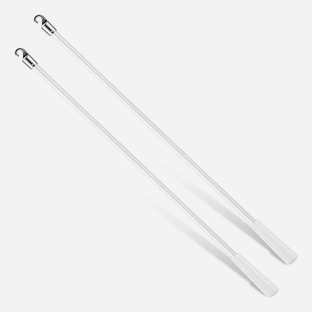 

4 Pcs Curtain Rod Swivel Tension Window Blind Wand Replacement Accessories Transparent
