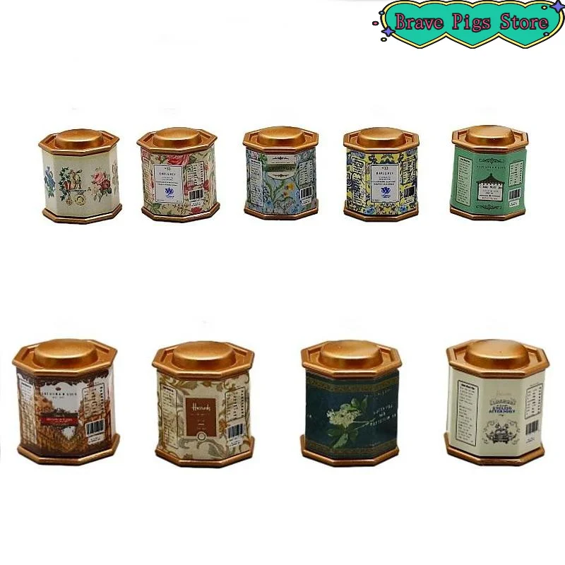 1Pcs 1:12 Coffee Can Tea Can Model Simulation Doll House Furniture Accessories Item Ornament Miniature Toys