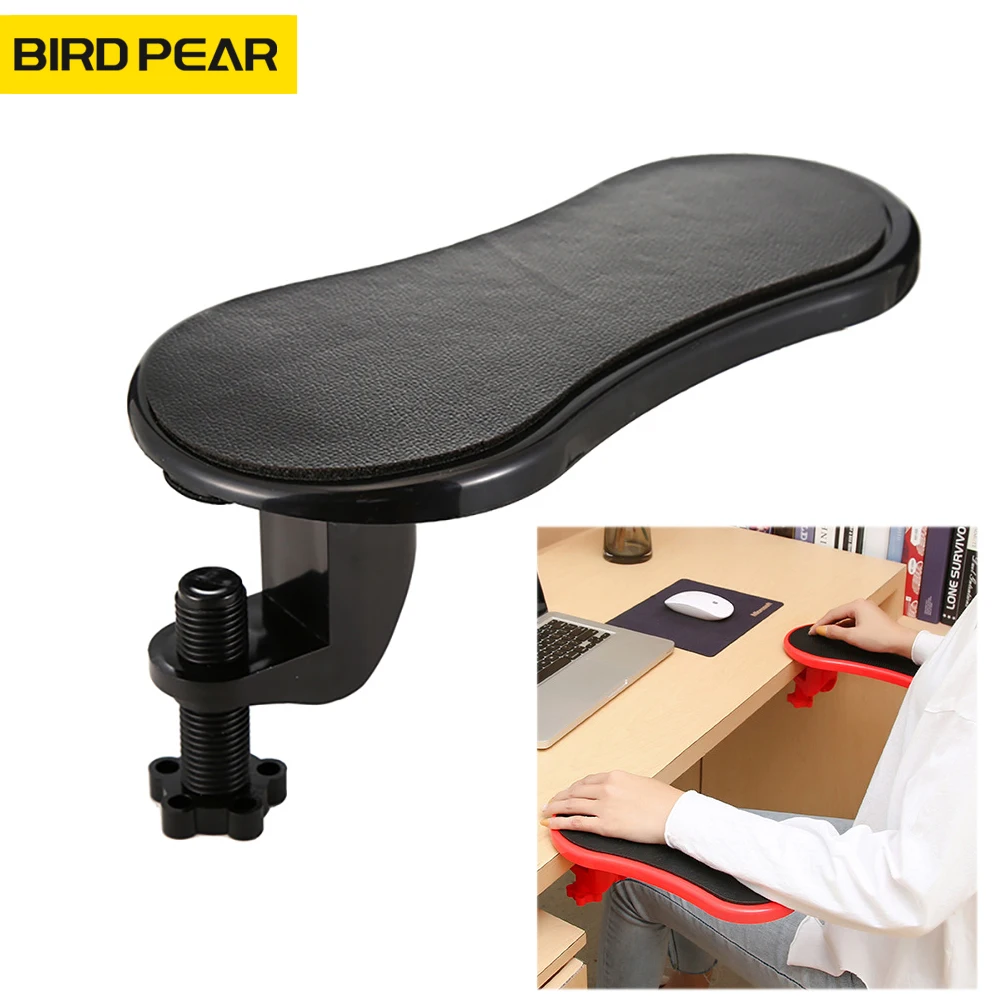 Desktop Computer Armrest Pad PU Ergonomic Adjustable Rotating PC Wrist Rest Extender Desk Hand Bracket Home Office Mouse Pads