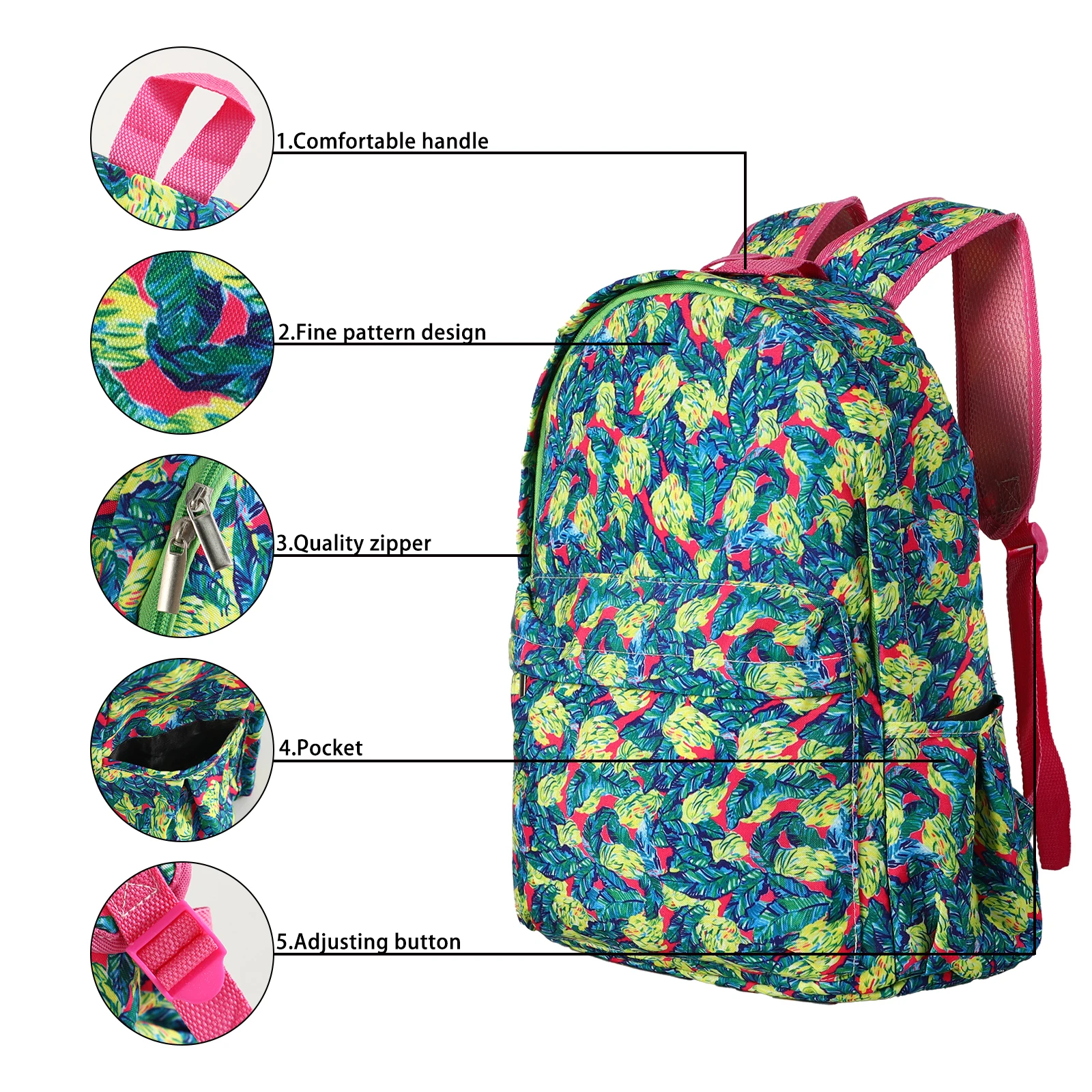 Blumen rucksack für Teen Girls Kinder Rucksack Bücher tasche Set Schult aschen zurück in die Schule für Picknick Travel College