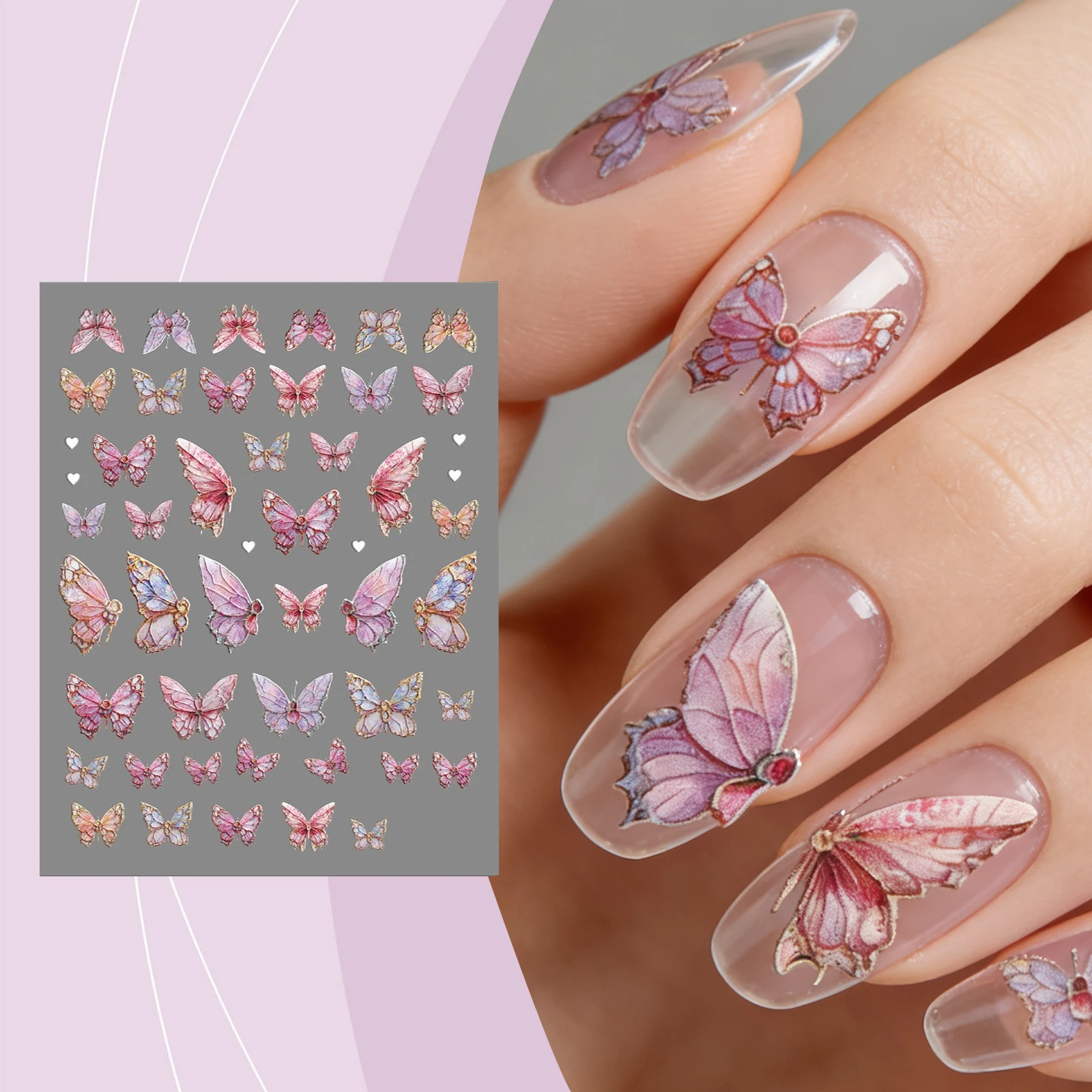

Butterfly Nail Sticker Nail Art Stickers DIY Trendy Butterfly Nail Stickers Nail Decoration Sticker Nail Stickers Nail Supplies