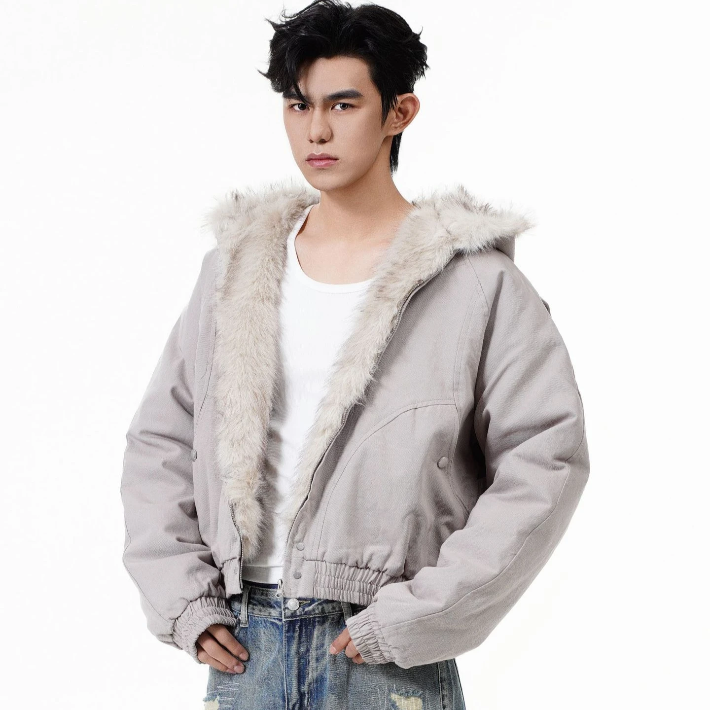 

Luxury Winter Jackets Men Vintage Padded Coats Loose Hooded Parka Jackets Fashion Men Winter Clothing Overcoats