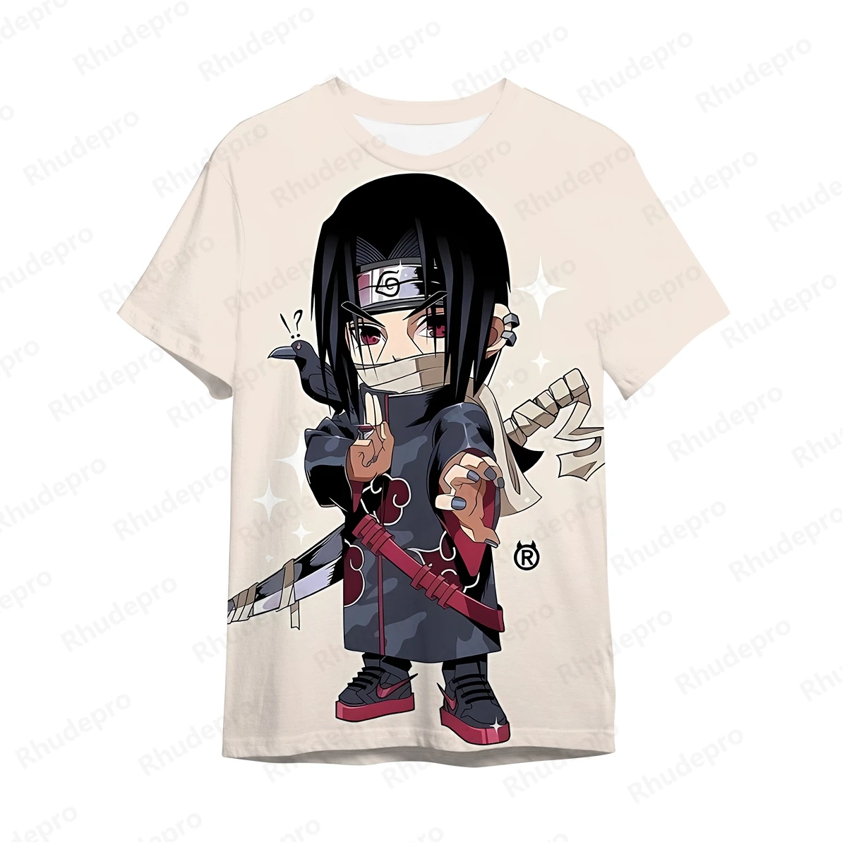 

Men's T-shirt Shirts Oversized Naruto Gift Trend 2024 Clothing Uchiba Sasuke Anime Y2k Clothes Short Sleeve Hip Hop Streetwear