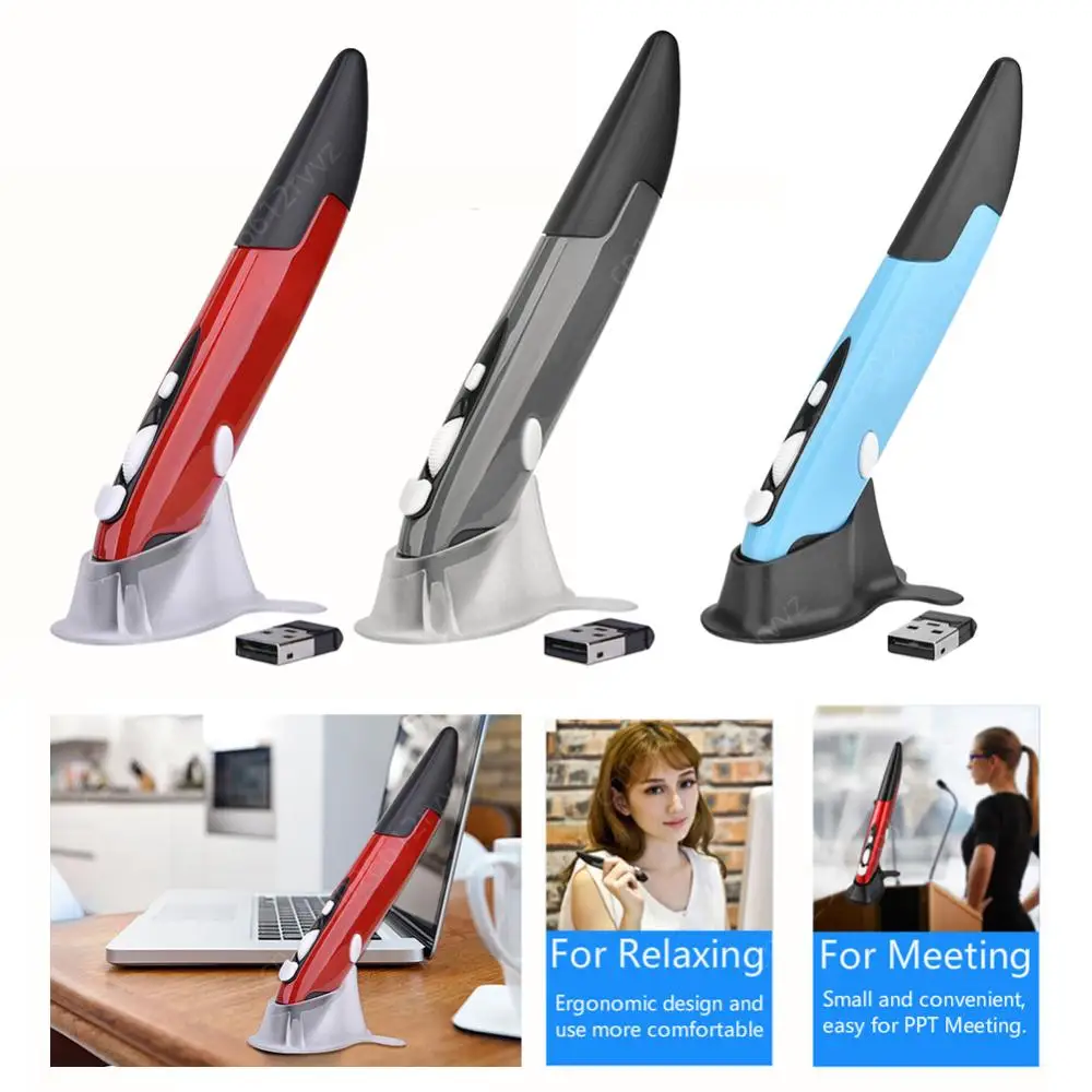 قلم لمس لاسلكي يميني ويسار ، قابل للتعديل ، 4 مفاتيح ، GHz ، قلم بصري USB للكمبيوتر اللوحي ، كمبيوتر محمول #2