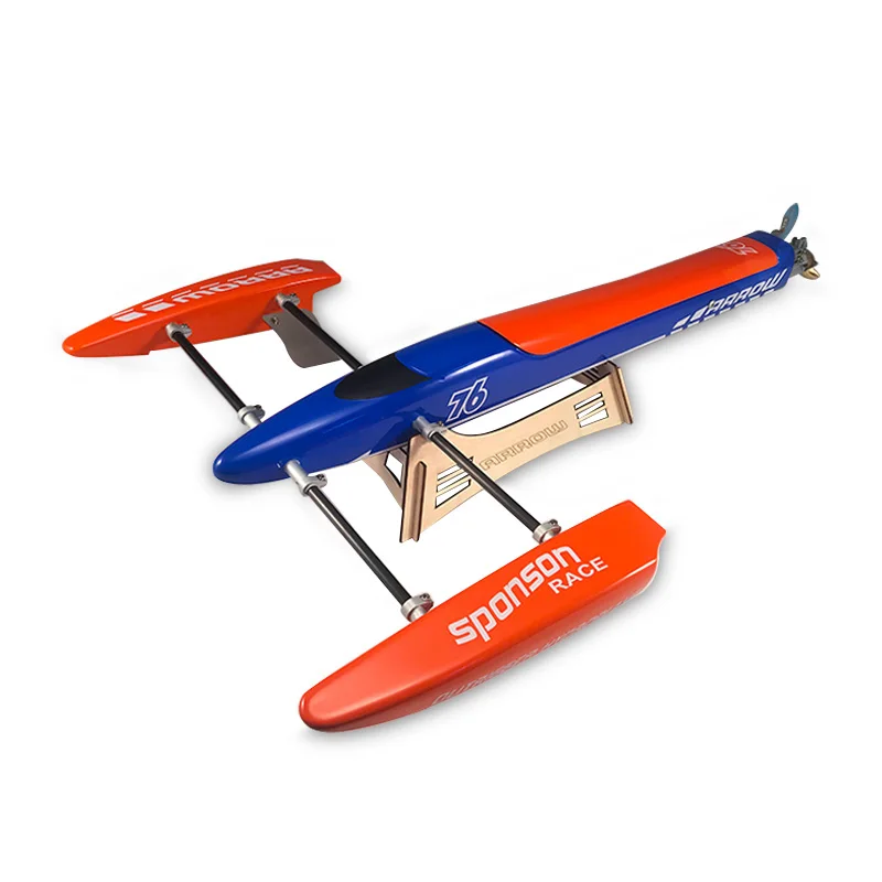 Barco Eléctrico sin Escobillas TFL Blue Arrow Shrimp Boat 1128Z-F, Barco de Carreras HYDRA, Barco Eléctrico a Control Remoto, Modelo de Barco Eléctrico