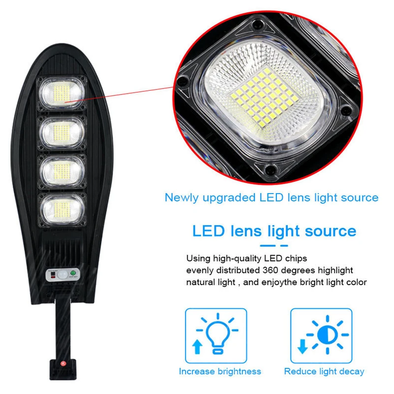 Solar Street Light With Motion Detector Outdoor Sun Lamp  Super Bright Remote Garage Wall Light Sunlight Solar Garden Lighting - Image 5