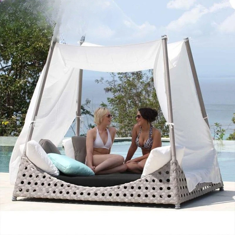 

Outdoor Furniture Villa Garden Nordic Bed Balcony Lounger