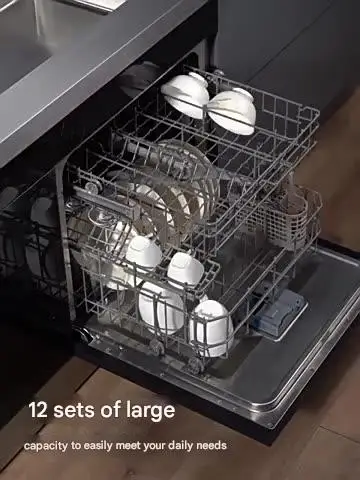 Good Quality High Temperature Drying Dish Washing Fully Cabinet Dishwasher Smart Electric Automatic Home Dishwasher